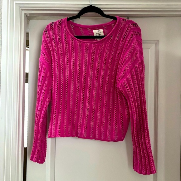 Billabong 🌊 🌺 Cropped Crochet Sweater - Picture 1 of 2